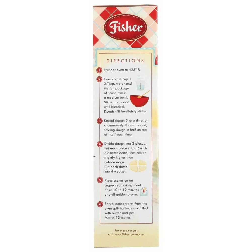 FISHER Grocery > Cooking & Baking > Baking Ingredients FISHER: Original Fair Scone and Shortcake Mix, 18 oz