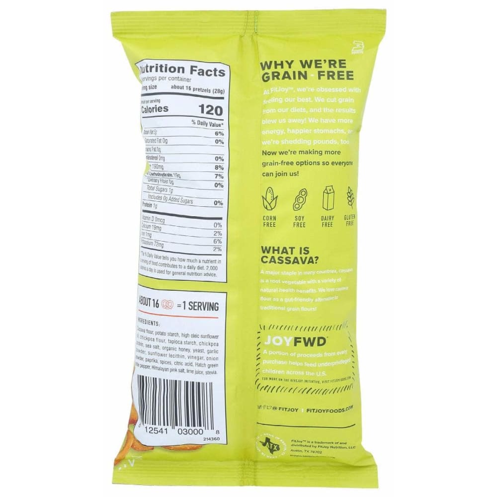 FITJOY Grocery > Snacks > Chips > Pretzels FITJOY: Hatch Chile Lime Pretzels, 4.5 oz