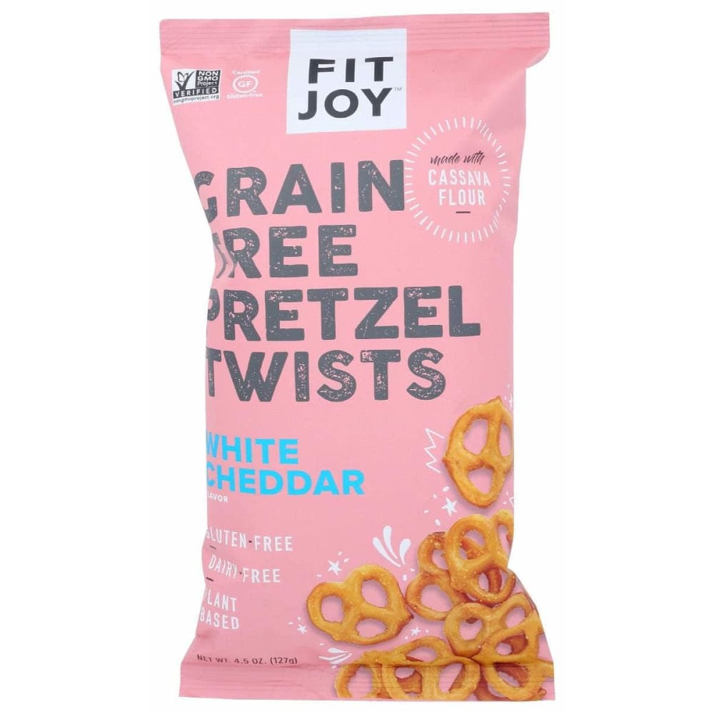 FITJOY Grocery > Snacks > Chips > Pretzels FITJOY: Vegan White Cheddar Pretzel Twists, 4.5 oz