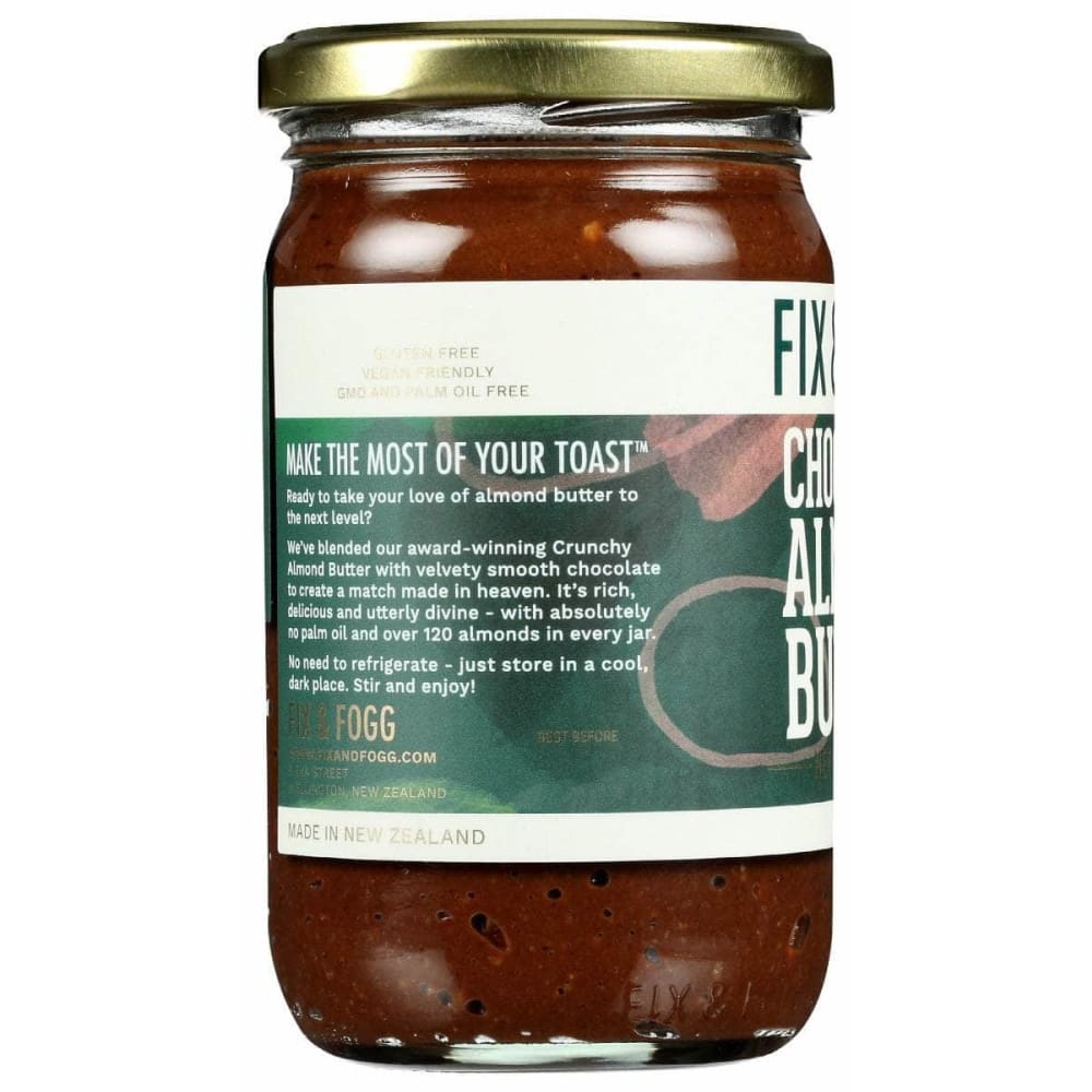 FIX & FOGG Fix & Fogg Chocolate Almond Butter, 10 Oz