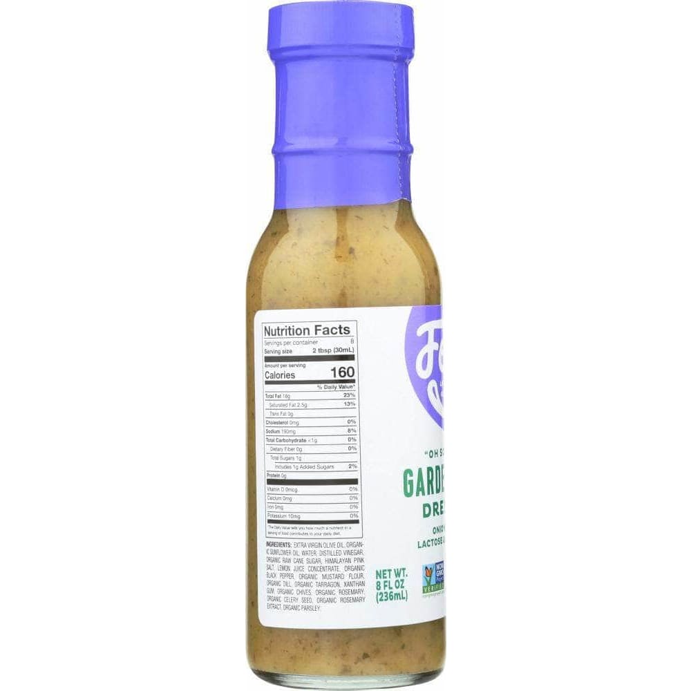 Fody Food Co fl. oz.dy fl. oz.od Co Low fl. oz.DMAP Garden Herb Dressing, 8 fl. oz.