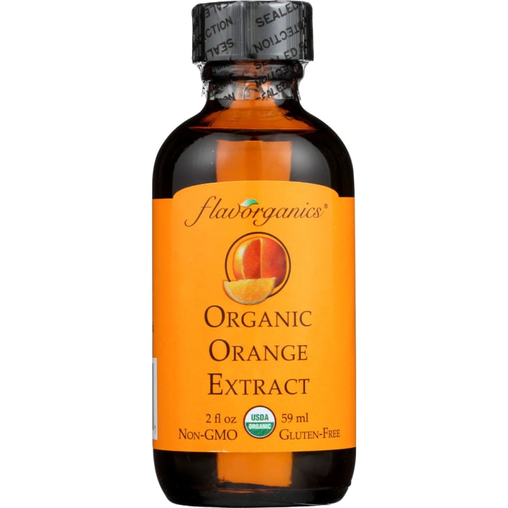 FLAVORGANICS: Organic Orange Extract 2 oz (Pack of 4) - FLAVORGANICS