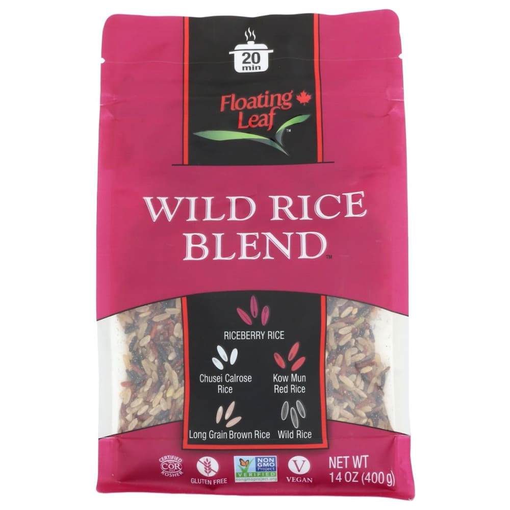 FLOATING LEAF: Rice Wild Blend 14 OZ (Pack of 4) - FLOATING LEAF