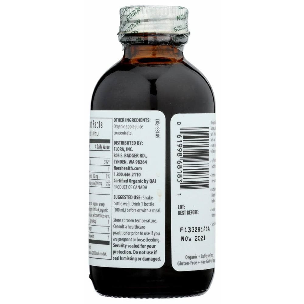 FLORA HEALTH Grocery > Cooking & Baking > Vinegars FLORA HEALTH: Elderberry Apple Cider Vinegar, 3.3 fo