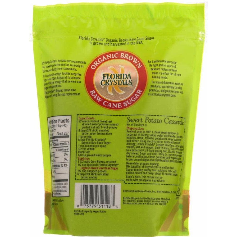 Florida Crystals Florida Crystals Sugar Brown Organic, 24 oz