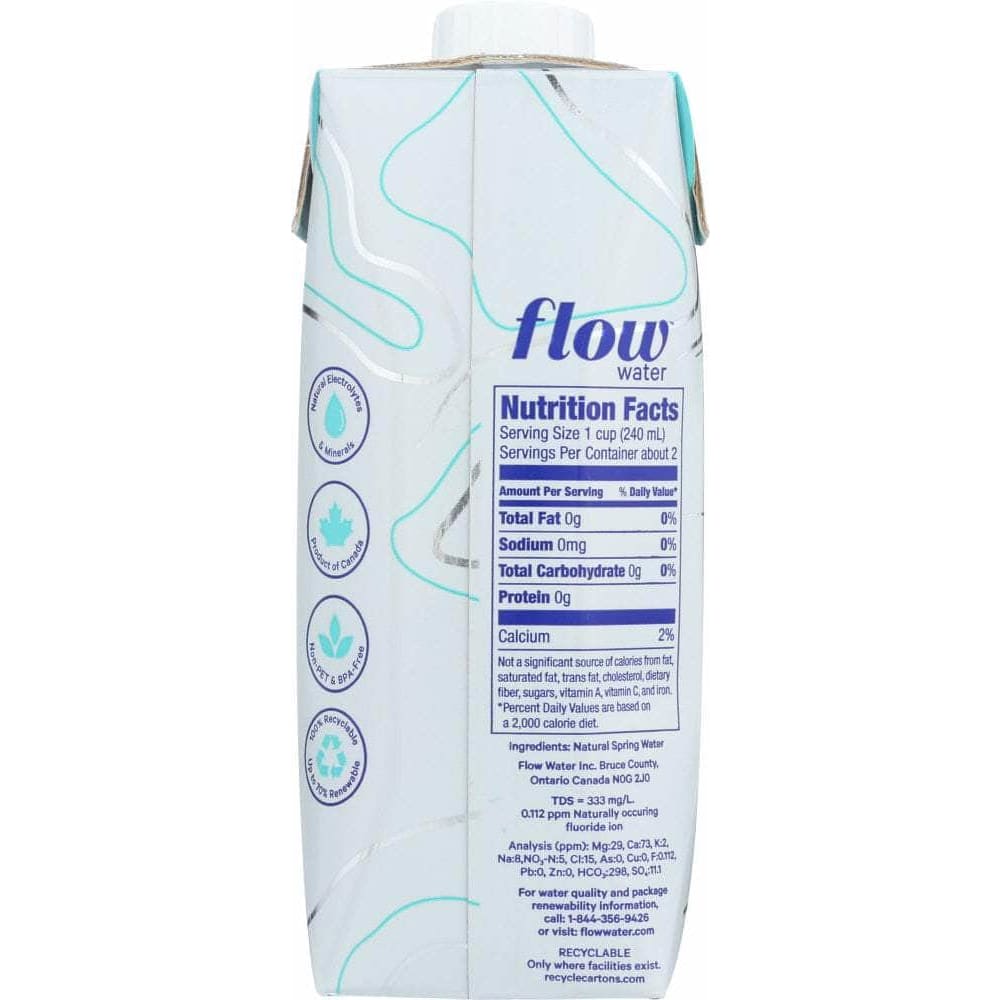 FLOW WATER Flow Original Alkaline Spring Water, 16.9 Oz