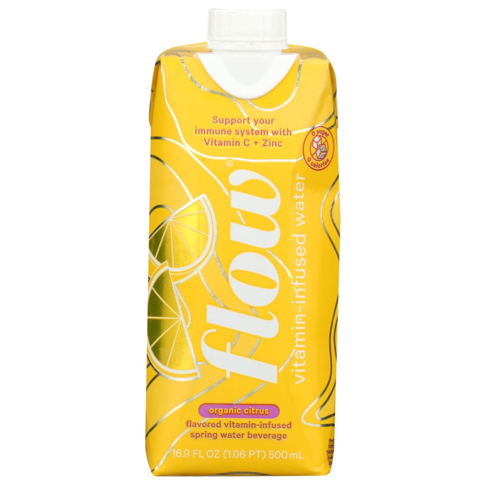 FLOW WATER: Organic Citrus Vitamin Water 16.9 fo (Pack of 6) - Beverages > Water - FLOW WATER