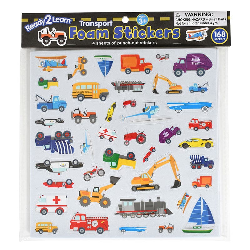 Foam Stickers Transport (Pack of 6) - Stickers - Learning Advantage