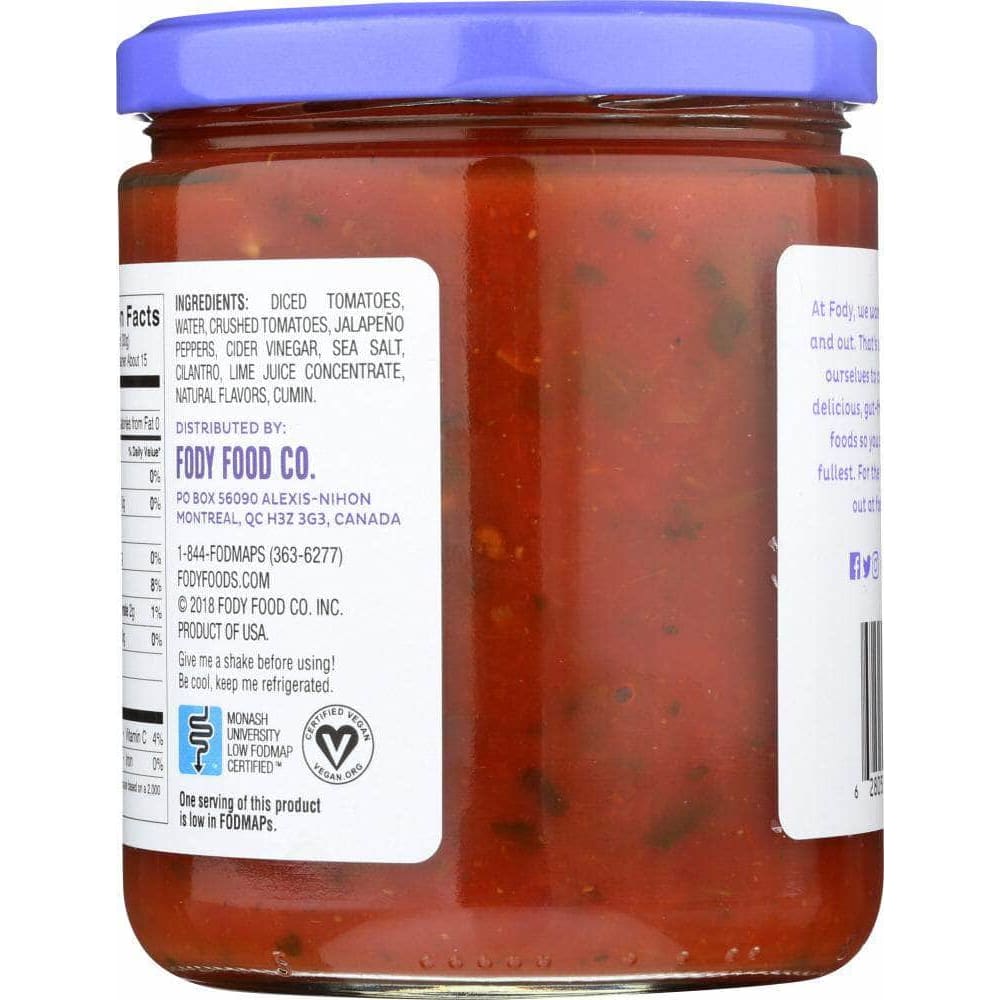 Fody Food Co Fody Food Co Salsa Medium Low Fodmap, 16 oz