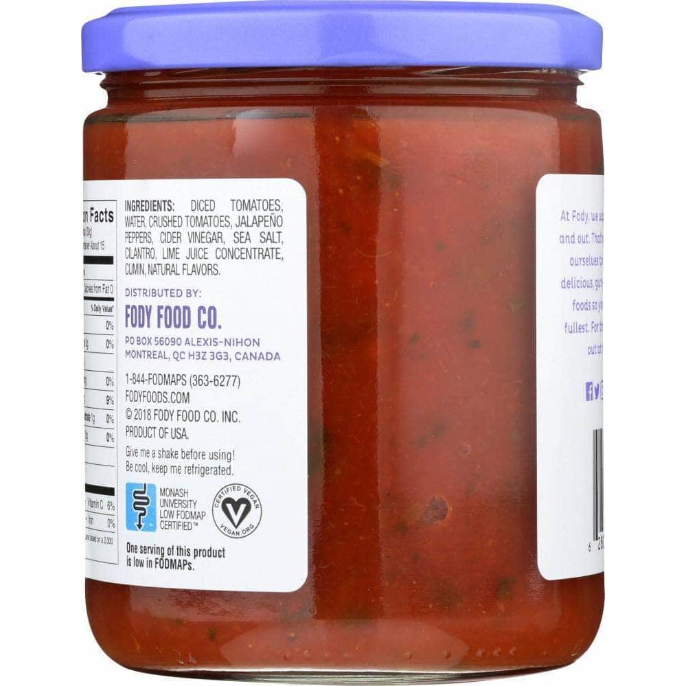 Fody Food Co Fody Food Co Salsa Mild Low FODMAP, 16 oz