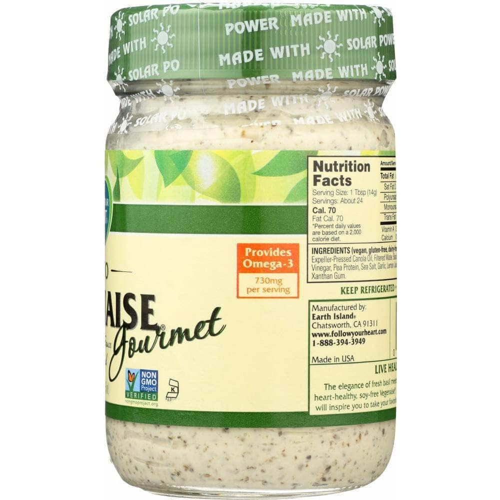 Follow Your Heart Follow Your Heart Gourmet Pesto Vegenaise, 12 oz