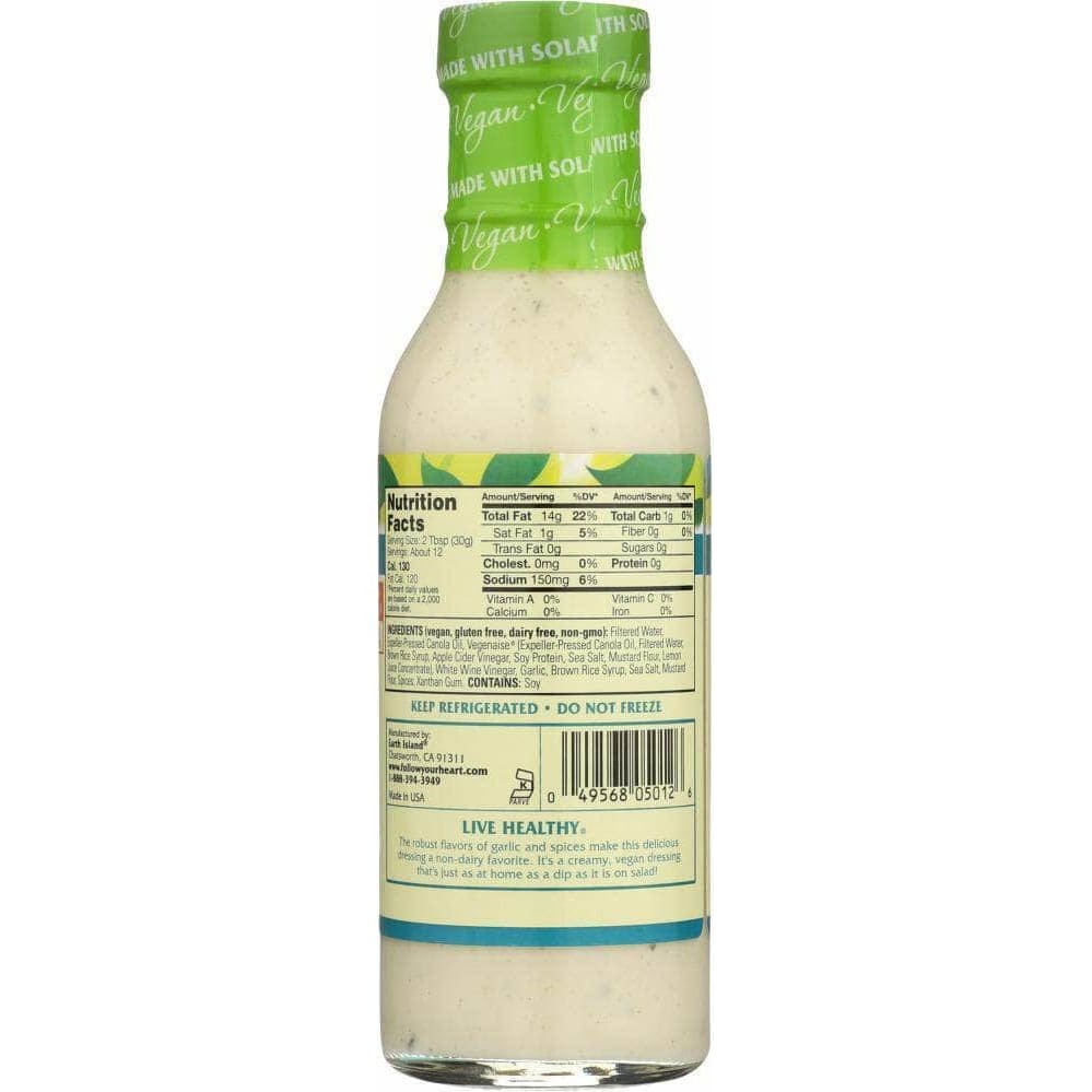 Follow Your Heart Follow Your Heart Vegan Creamy Garlic Salad Dressing, 12 oz