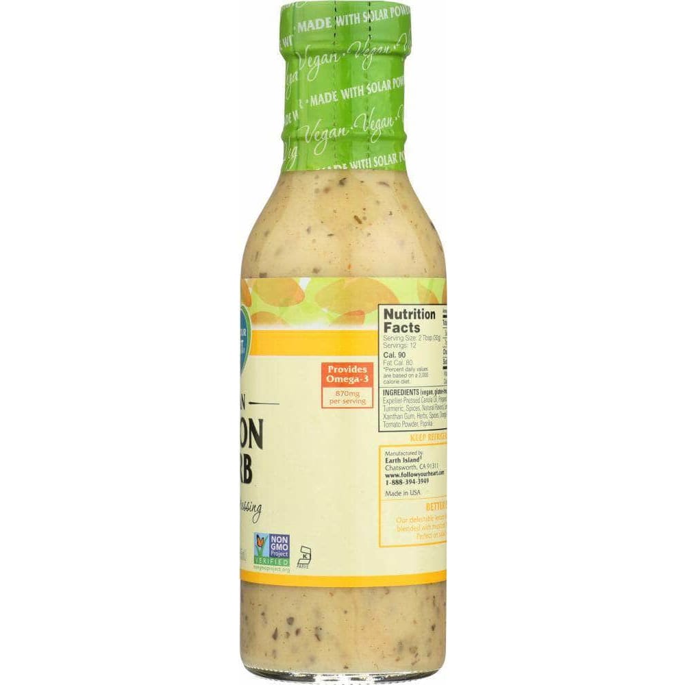 Follow Your Heart Follow Your Heart Vegan Lemon Herb Salad Dressing, 12 oz