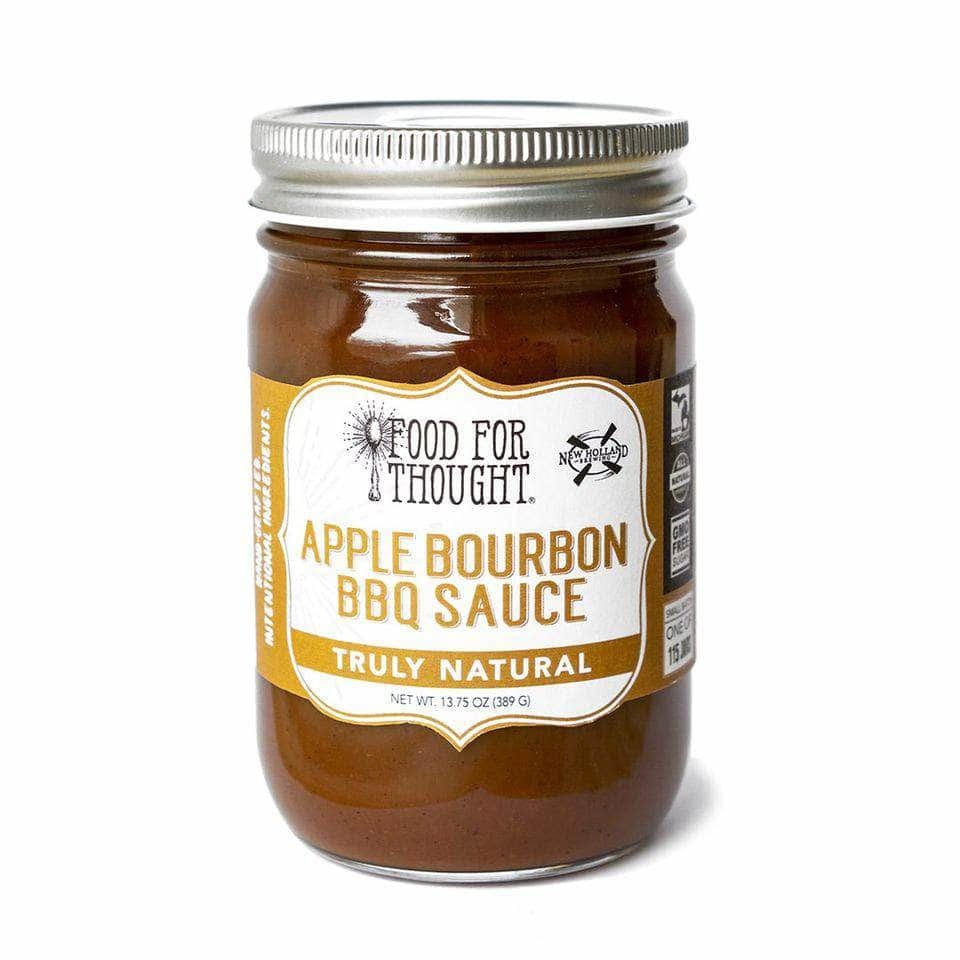 FOOD FOR THOUGHT Food For Thought Bbq Sauce Apple Bourbon, 13.75 Oz