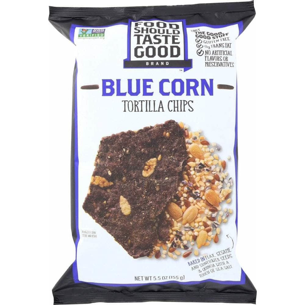 Food Should Taste Good Food Should Taste Good All Natural Blue Corn Tortilla Chips, 5.5 oz