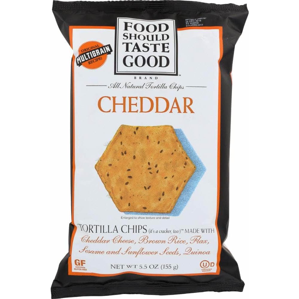 Food Should Taste Good Food Should Taste Good All Natural Tortilla Chips Cheddar, 5.5 oz