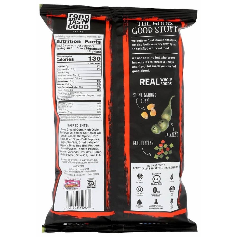 Food Should Taste Good Food Should Taste Good All Natural Tortilla Chips Jalapeno, 5.5 oz