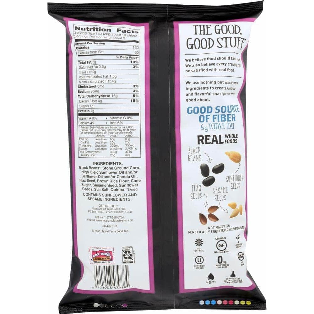 Food Should Taste Good Food Should Taste Good Chip Black Bean Multigrain 12 PC, 5.5 oz