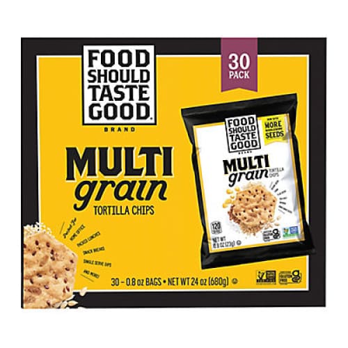 Food Should Taste Good Multigrain Tortilla Chips 30 ct./0.8 oz. - Home/Grocery/Snacks/Chips/ - Food Should Taste Good