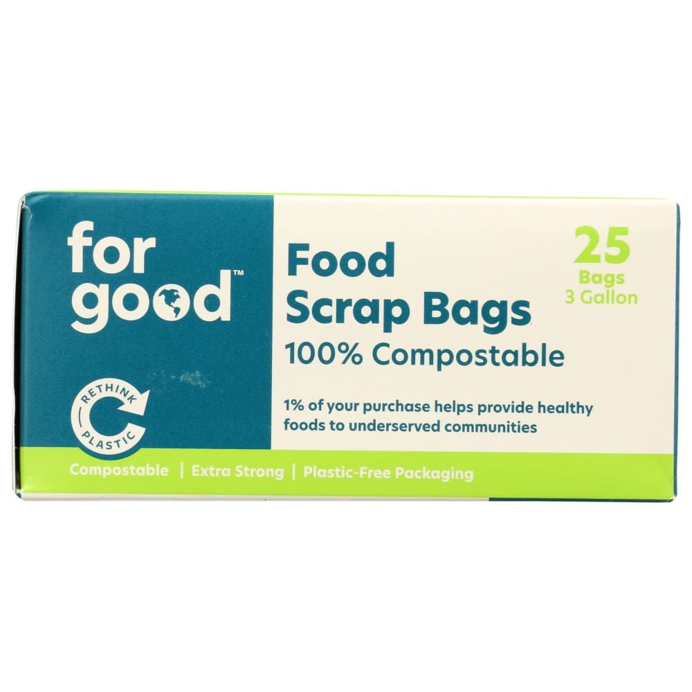 FOR GOOD: Food Scrap Bags 25 ct - General Merchandise > HOUSEHOLD PRODUCTS > TRASH BAGS - FOR GOOD