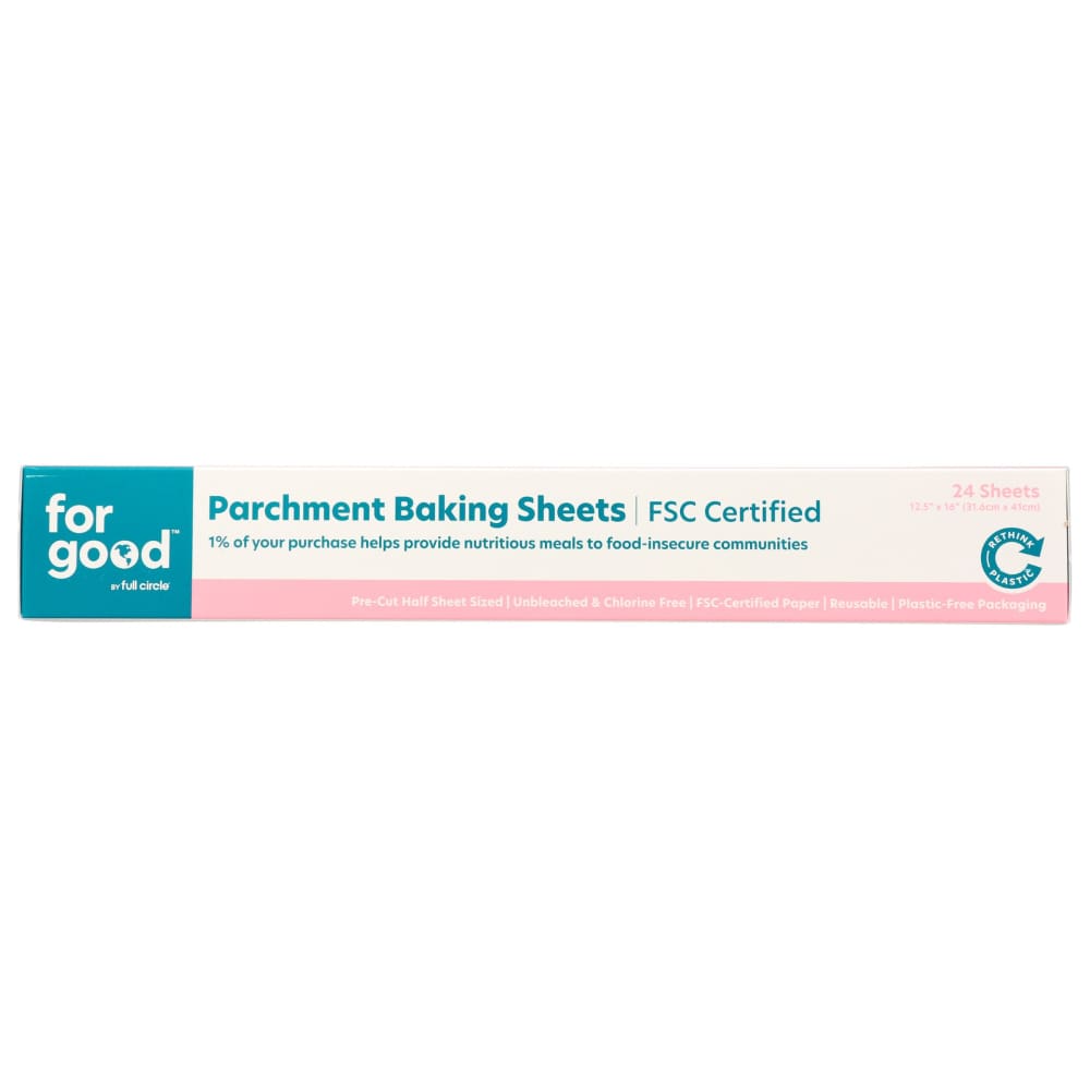 FOR GOOD: Parchment Baking Sheets 24 ct - General Merchandise > HOUSEHOLD PRODUCTS - FOR GOOD