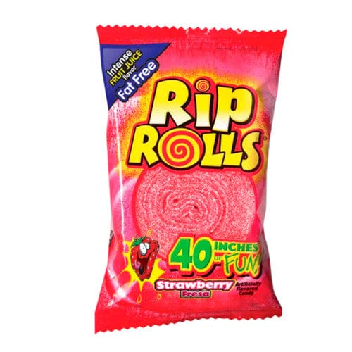 Foreign Candy Strawberry Rip Rolls 24ct - Candy/Novelties & Count Candy - Foreign Candy