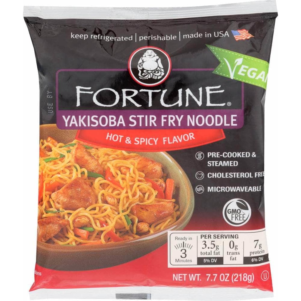 Fortune Fortune Yakisoba Stiry Fry Noodle Hot & Spicy Flavor, 7.70 oz