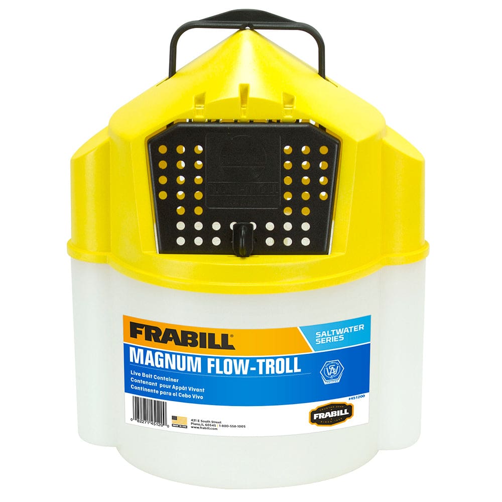 Frabill Magnum Flow Troll® Shrimp Bucket - 10 Quart - Hunting & Fishing | Bait Management - Frabill