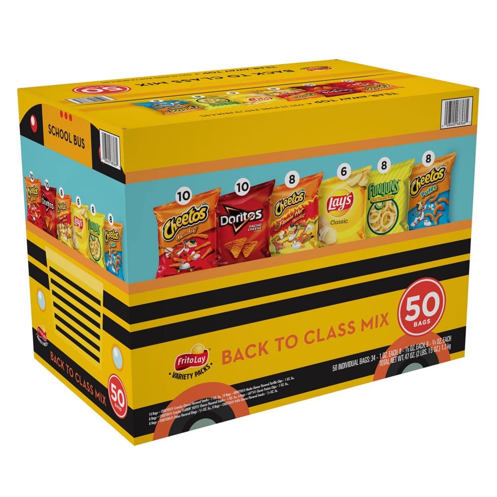 Frito-Lay Back to Class Mix Variety Pack (50 pk.) - Limited Time Snacks - Frito-Lay