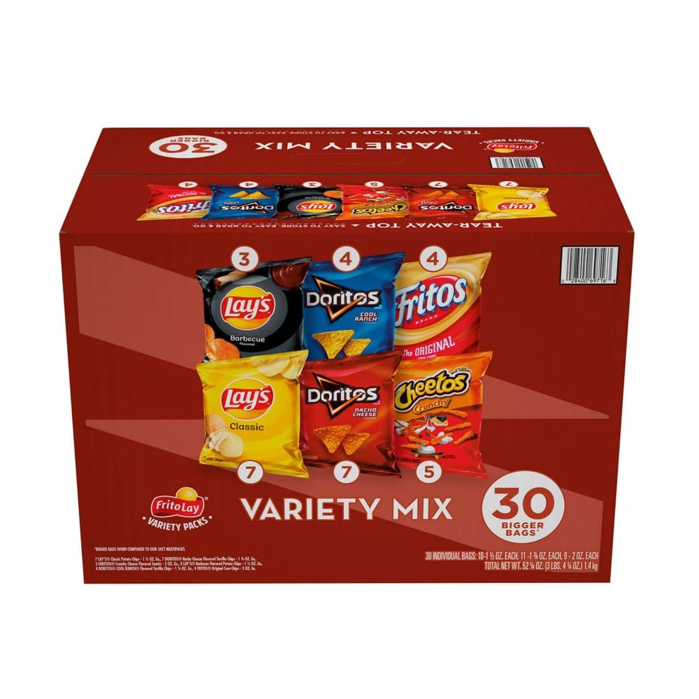 Frito-Lay Big Grab Mix Variety Pack Chips and Snacks (30 ct.) - Chips - Frito-Lay