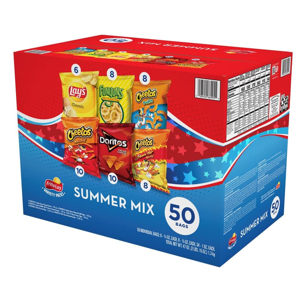 Frito-Lay Summer Mix Variety Pack (50 ct.) - Limited Time Snacks - Frito-Lay