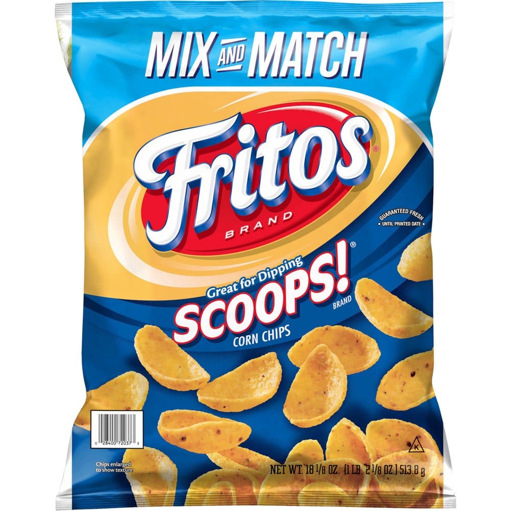 Fritos Scoops! Corn Chips Mix & Match (18.125 oz.) (Pack of 2) - Snacks Under $10 - Fritos