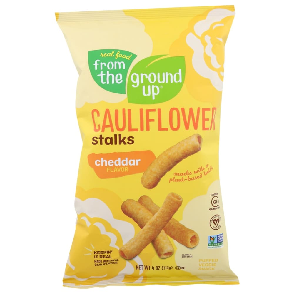 FROM THE GROUND UP: Cheddar Cauliflower Stalk 4 oz (Pack of 5) - FROM THE GROUND UP