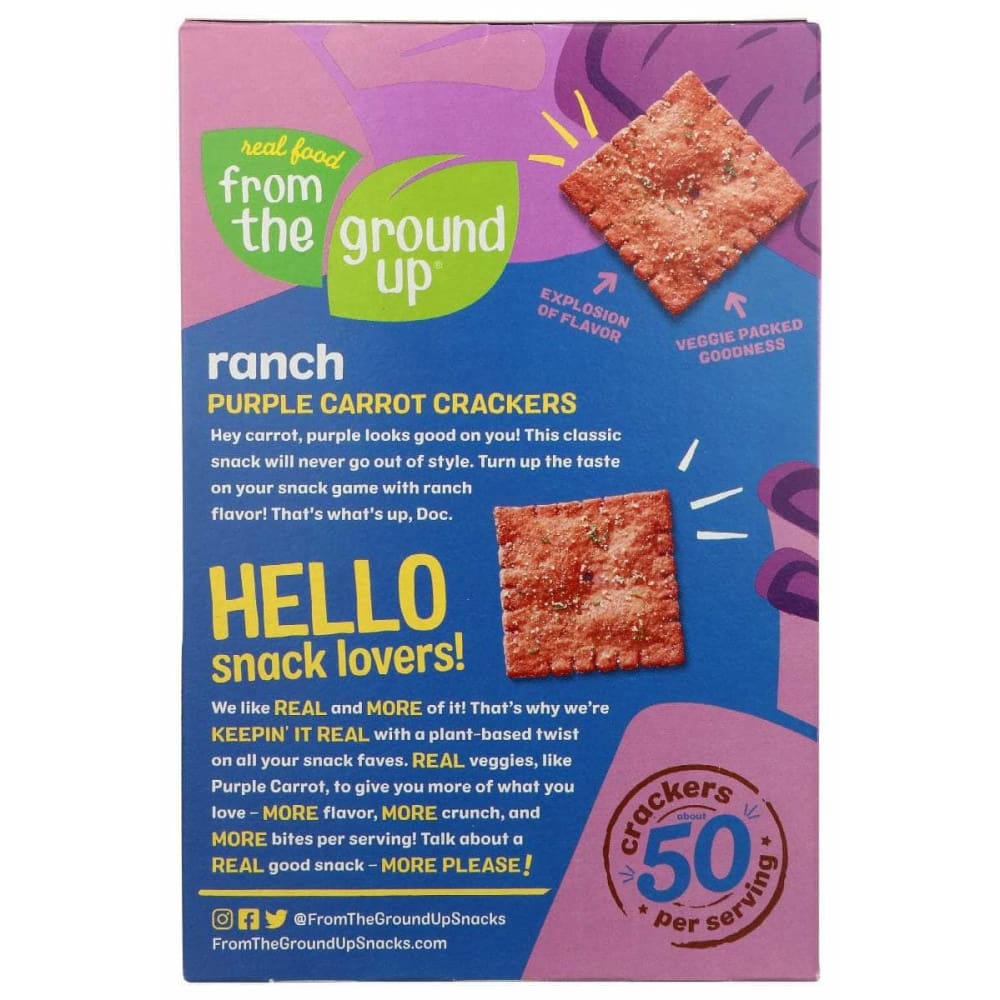 FROM THE GROUND UP From The Ground Up Cracker Carrot Ranch, 4 Oz