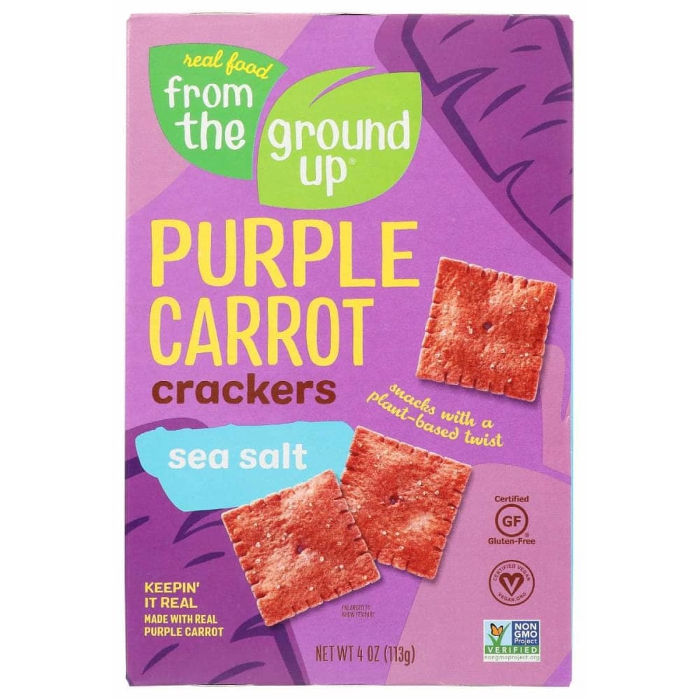 FROM THE GROUND UP From The Ground Up Cracker Carrot Sea Salt, 4 Oz