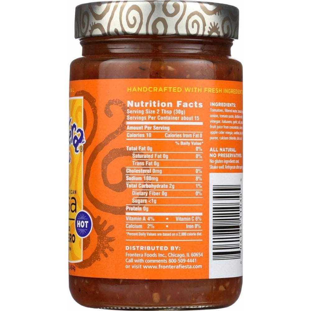 Frontera Frontera Salsa Hot Roasted Habanero, 16 oz