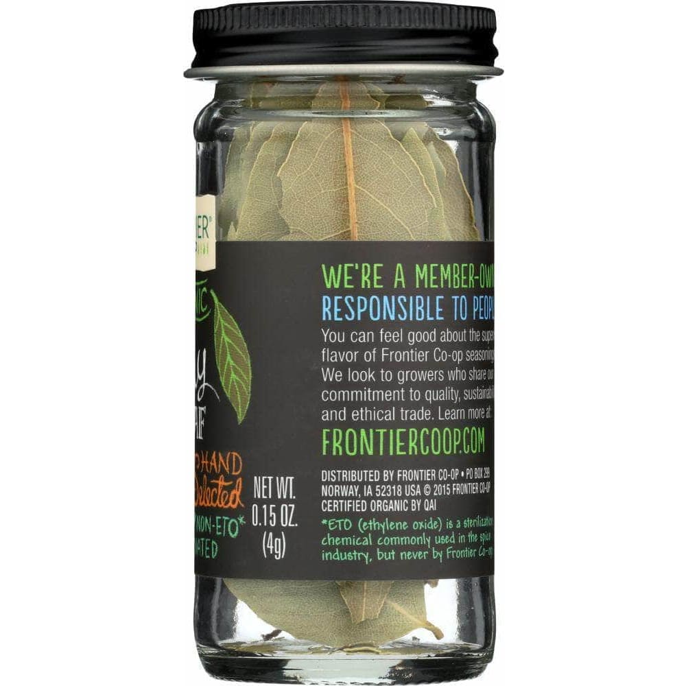 Frontier Co-Op Frontier Herb FRONTIER HERB: Whole Organic Bay Leaf, 0.15 oz