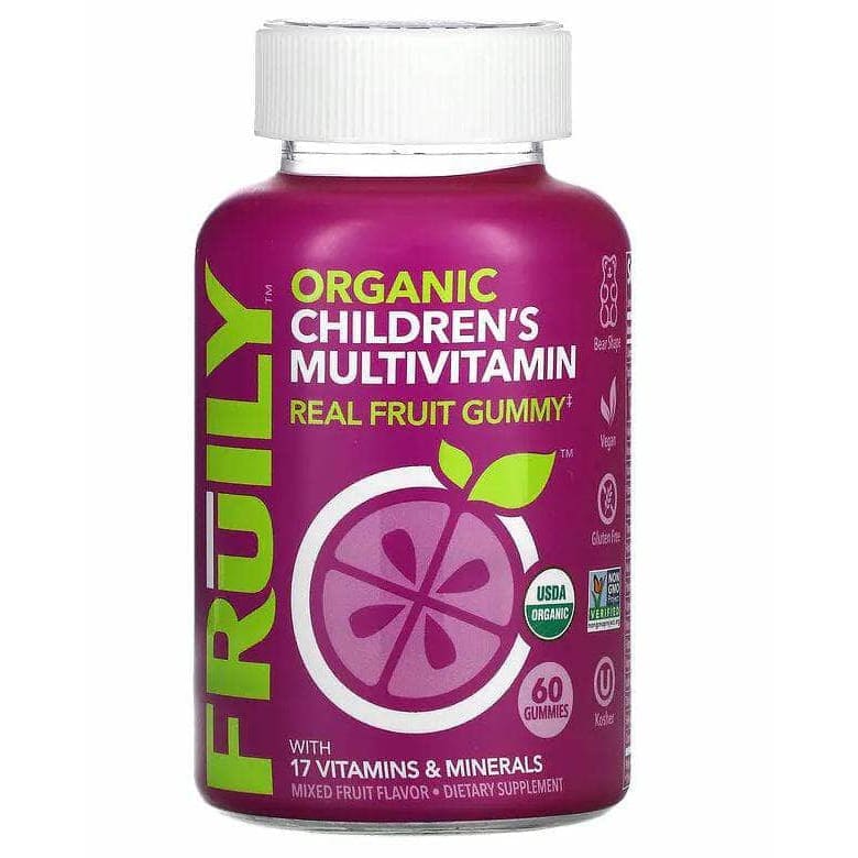 FRUILY Vitamins & Supplements > Vitamins & Minerals FRUILY: Organic Childrens Multivitamin Gummy, 60 ea