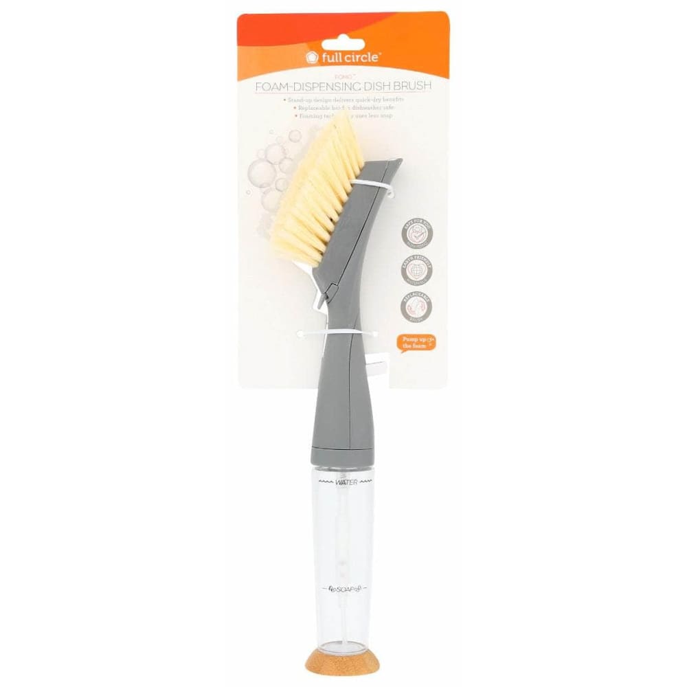 FULL CIRCLE HOME Home Products > Cleaning Supplies FULL CIRCLE HOME: Fomo Foam Dispensing Dish Brush Grey, 1 ea