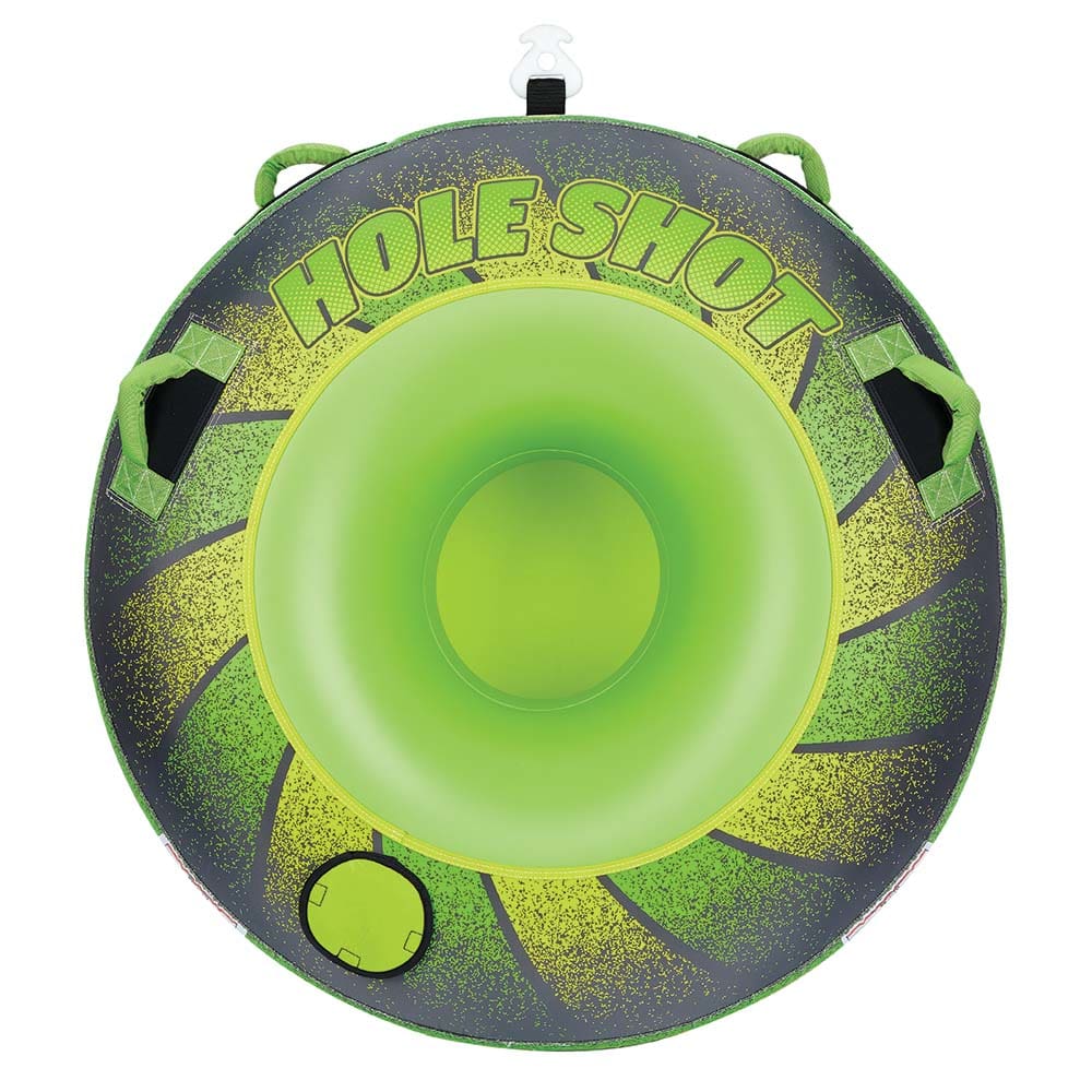 Full Throttle Hole Shot Towable Tube - 1 Rider - Green - Watersports | Towables - Full Throttle