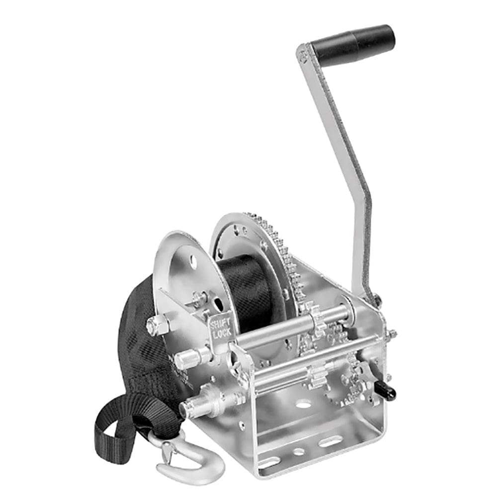 Fulton 2600lb 2-Speed Winch w/ 20’ Strap - Trailering | Trailer Winches - Fulton