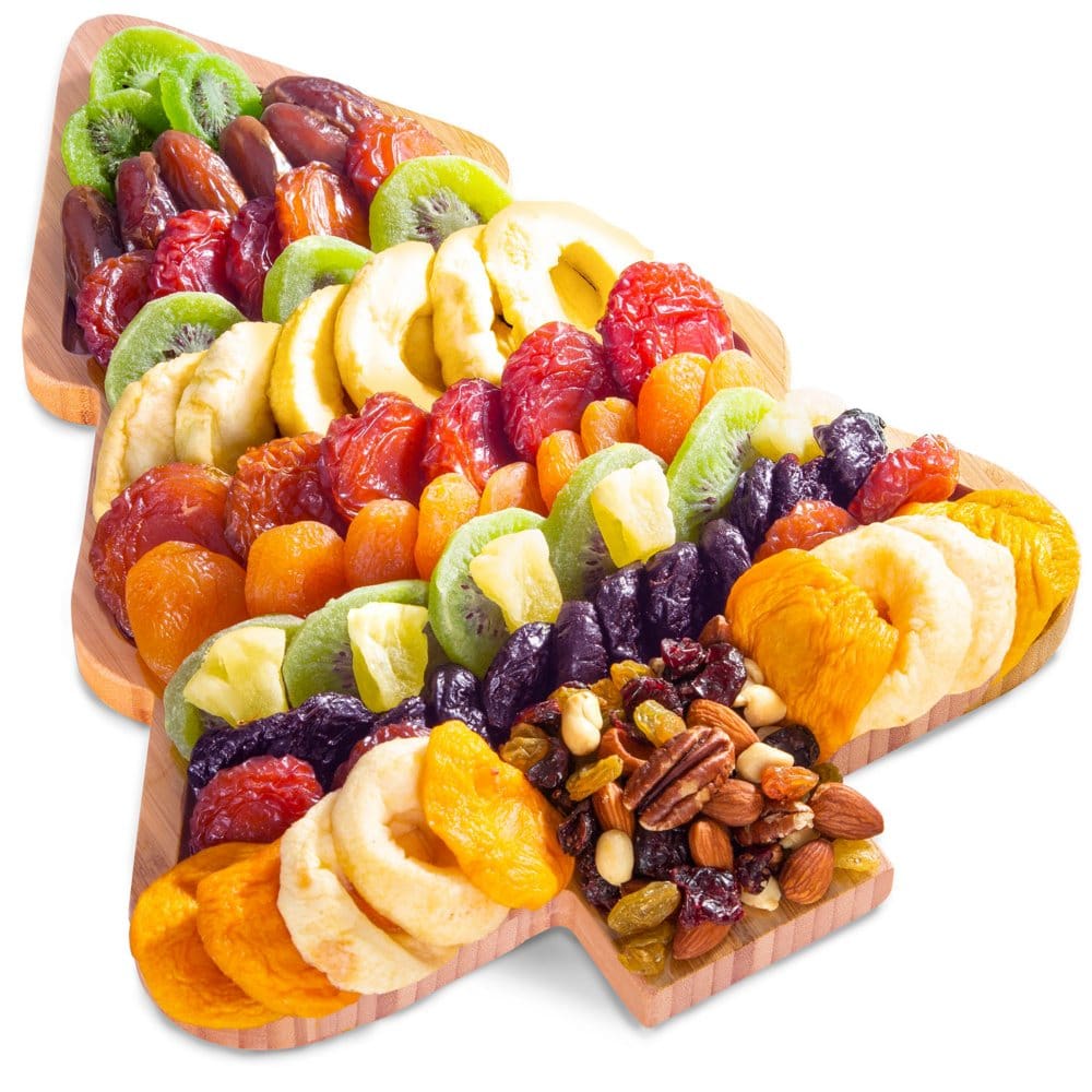 Fun & Festive Christmas Tree Shaped Dried Fruit Tray - Gift Baskets - ShelHealth