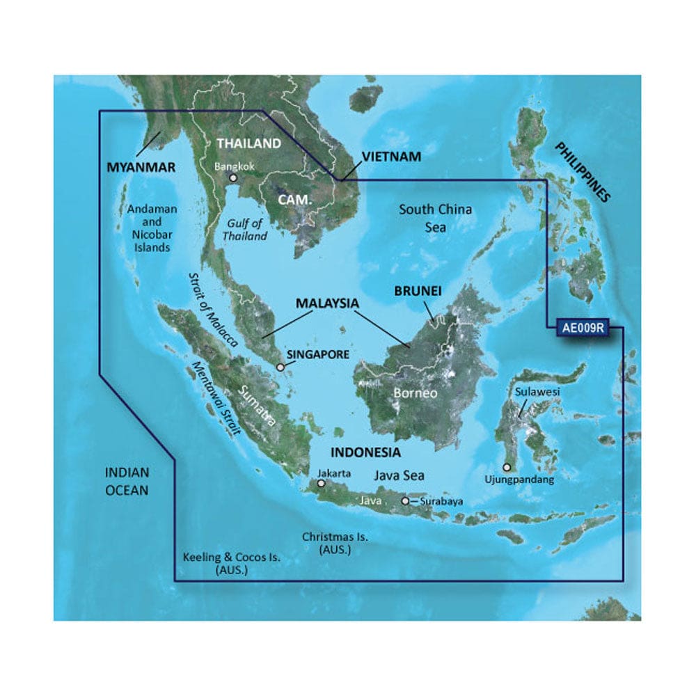 Garmin BlueChart® g3 Vision® HD - VAE009R - Sin/ Mal/ Indonesia - microSD™/ SD™ - Cartography | Garmin BlueChart Vision Foreign - Garmin