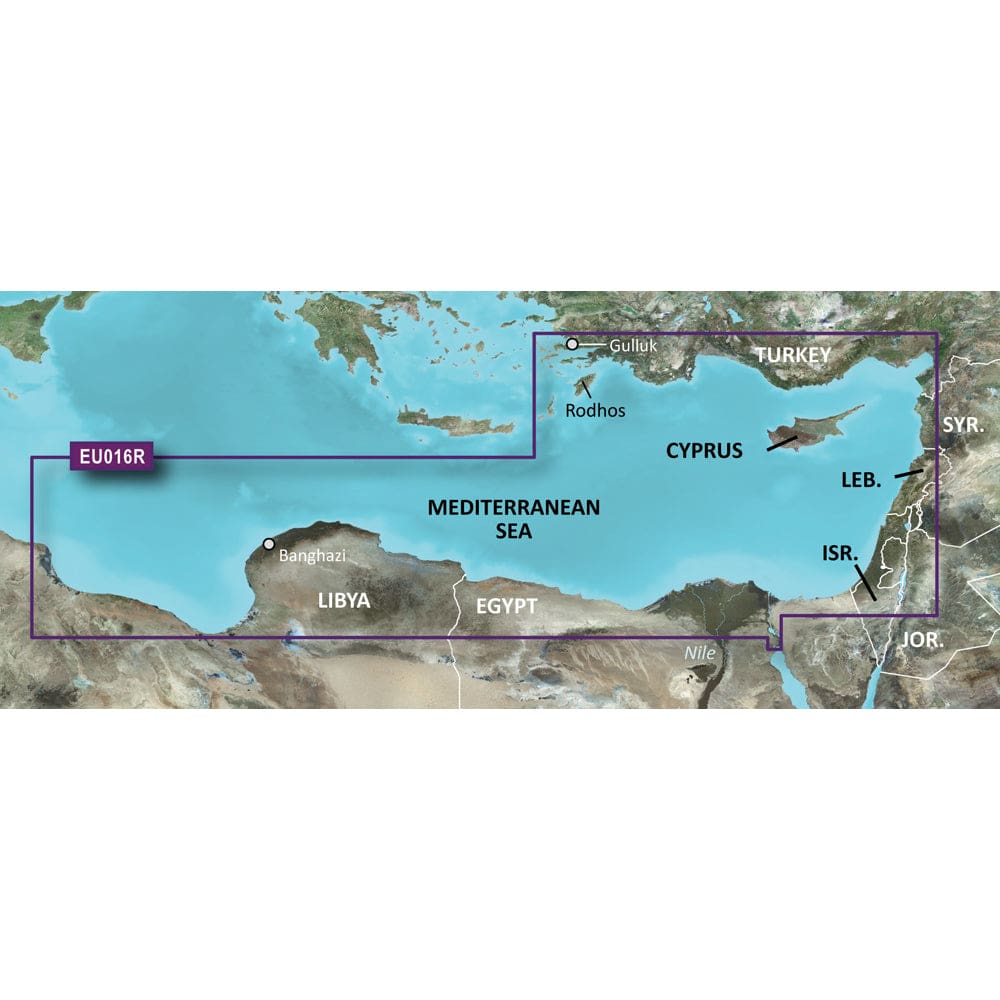 Garmin BlueChart® g3 Vision® HD - VEU016R - Mediterranean Southeast - microSD™/ SD™ - Cartography | Garmin BlueChart Vision Foreign - Garmin