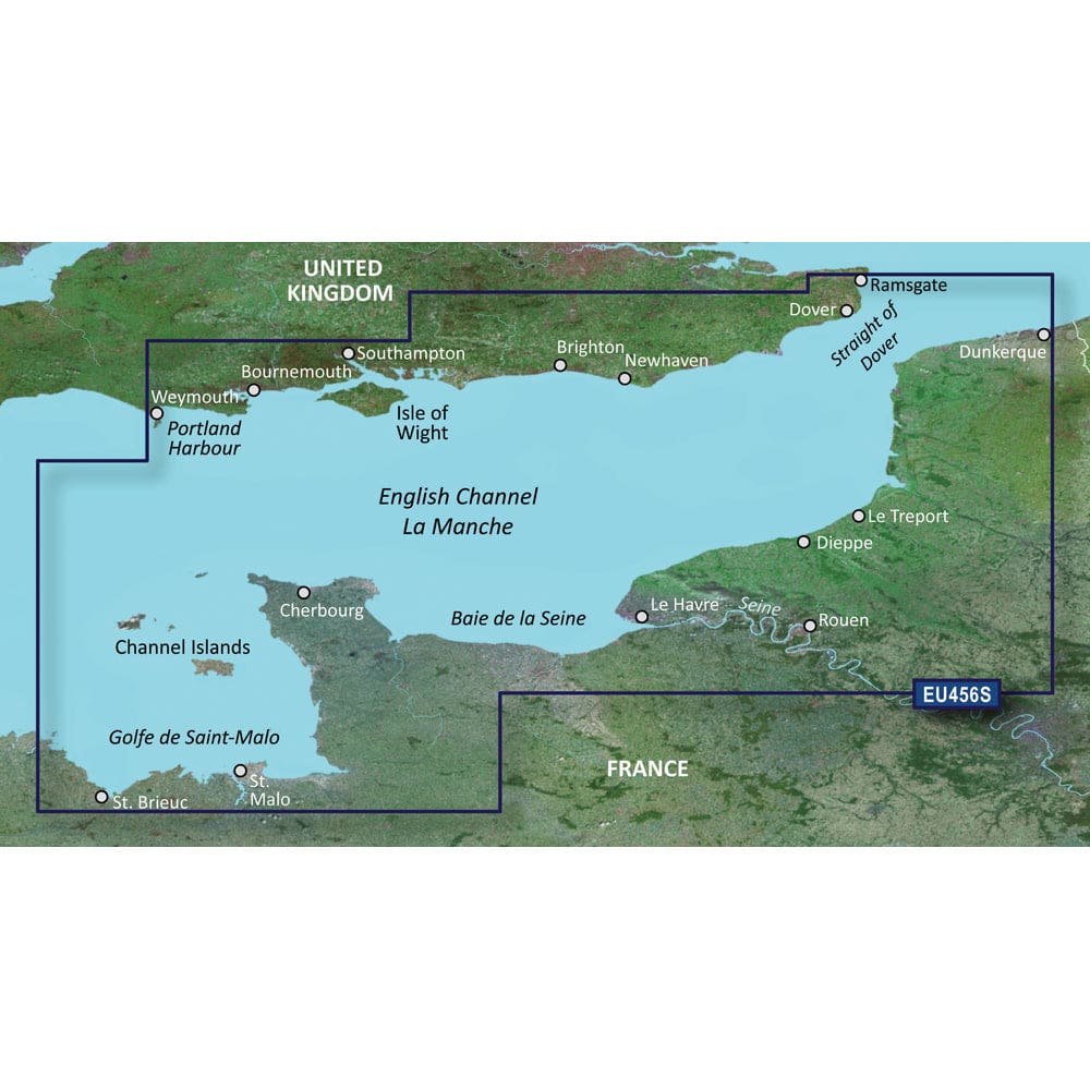 Garmin BlueChart® g3 Vision® HD - VEU465S - The Solent & Channel Islands - microSD™/ SD™ - Cartography | Garmin BlueChart Vision Foreign -