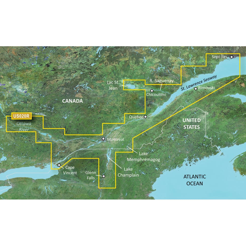 Garmin BlueChart® g3 Vision® HD - VUS020R - St. Lawrence Seaway - microSD™/ SD™ - Cartography | Garmin BlueChart Vision - Garmin