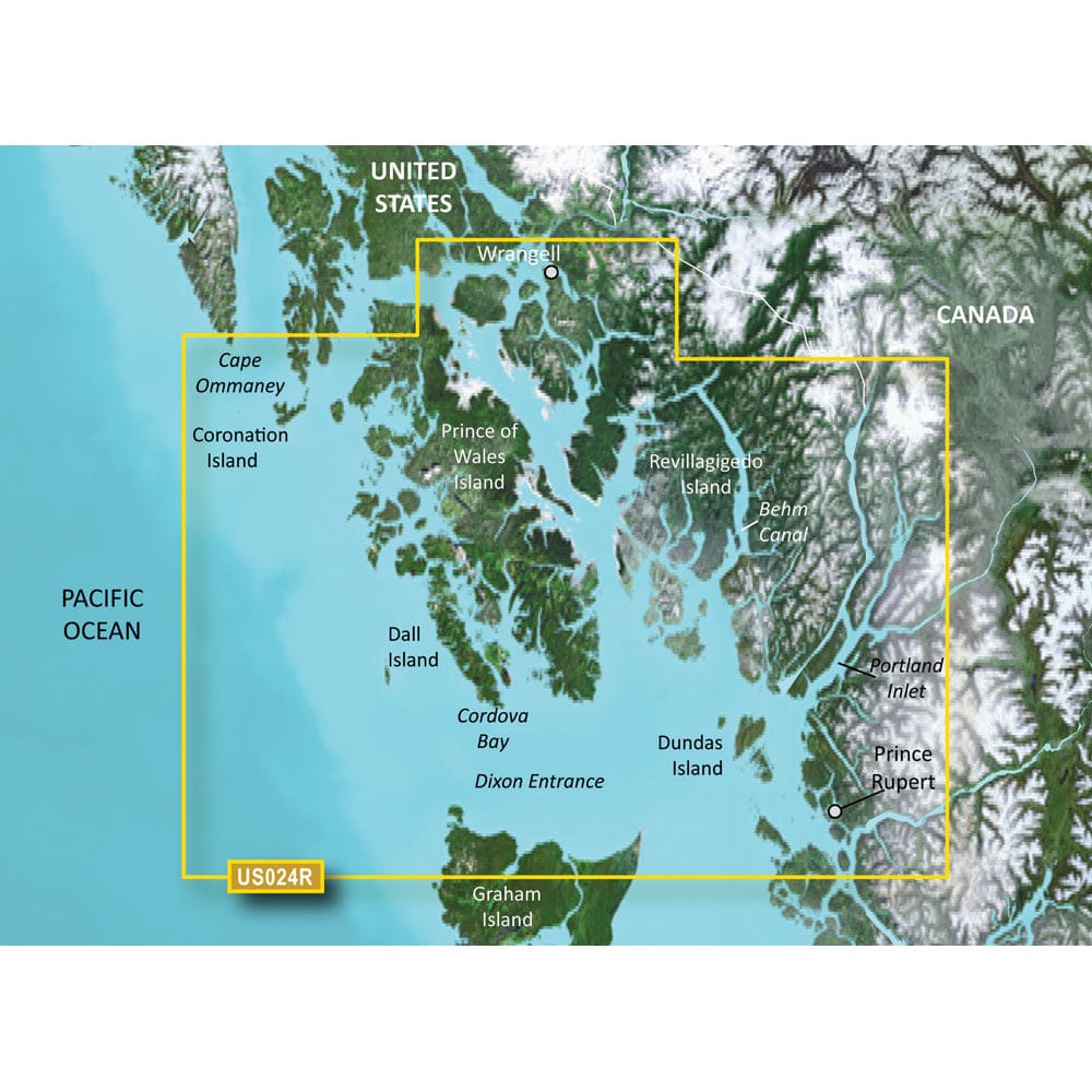 Garmin BlueChart® g3 Vision® HD - VUS024R - Wrangell - Dixon Entrance - microSD/ ™SD™ - Cartography | Garmin BlueChart Vision - Garmin