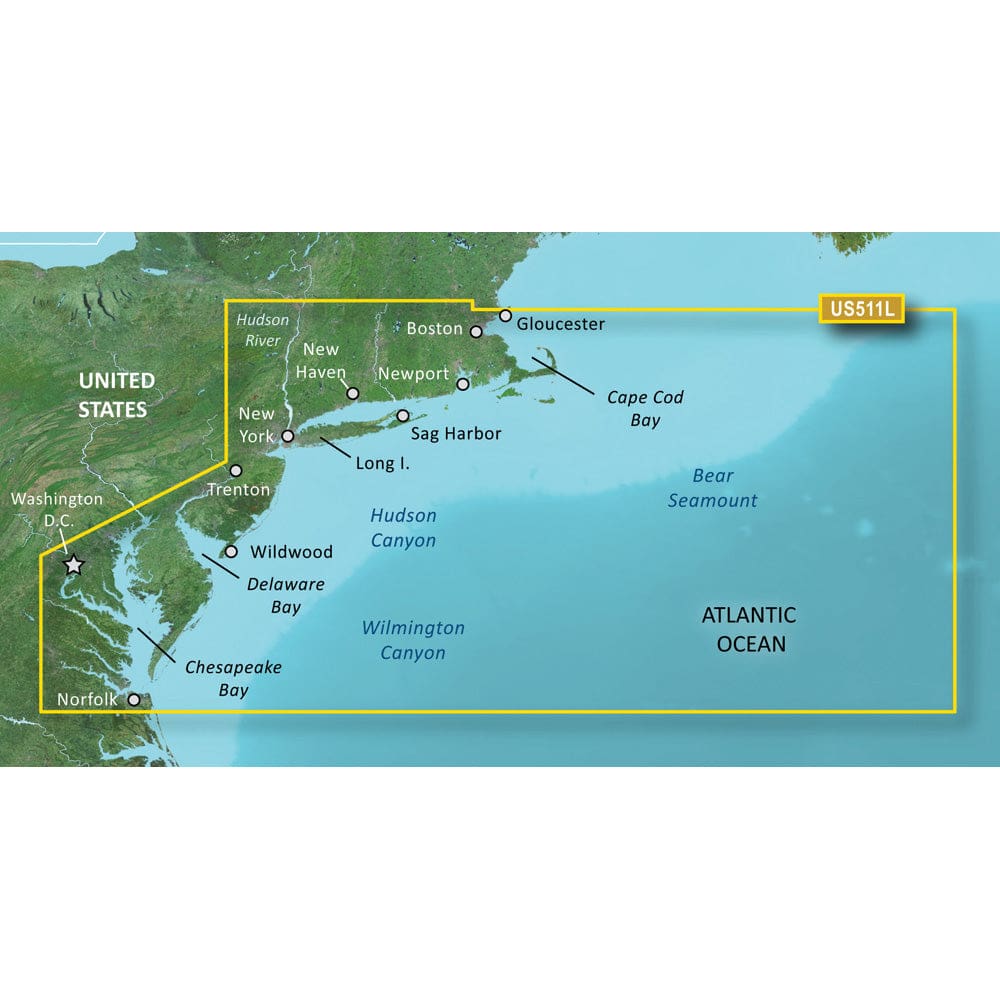 Garmin BlueChart® g3 Vision® HD - VUS511L - Boston - Norfolk - microSD™/ SD™ - Cartography | Garmin BlueChart Vision - Garmin