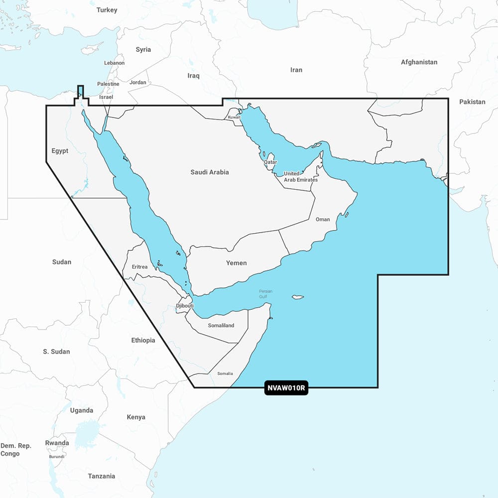 Garmin Navionics Vision+ NVAW010R - The Gulf & Red Sea - Marine Chart - Cartography | Garmin Navionics Vision+ - Foreign - Garmin