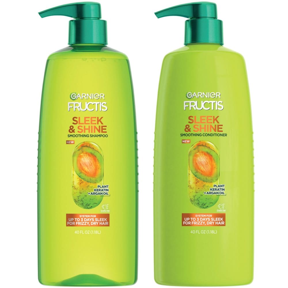 Garnier Fructis Sleek & Shine Smoothing Shampoo & Conditioner (40 fl. oz. 2 pk.) - Shampoo & Conditioner - ShelHealth